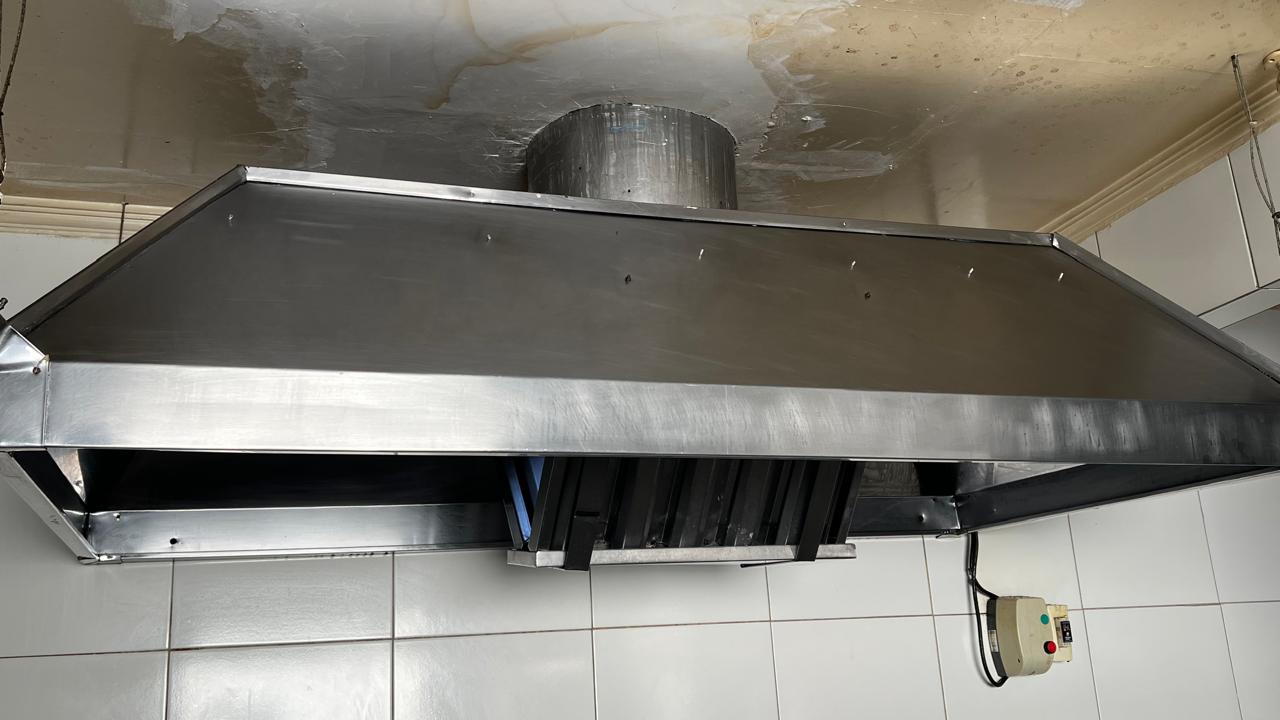 Coifa industrial em inox